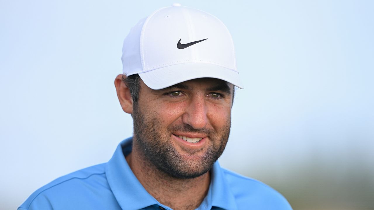 Scottie Scheffler at the Hero World Challenge 