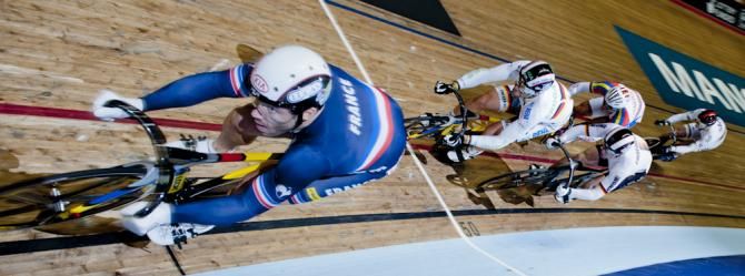 Francois Pervis (France) takes the Keirin Gold