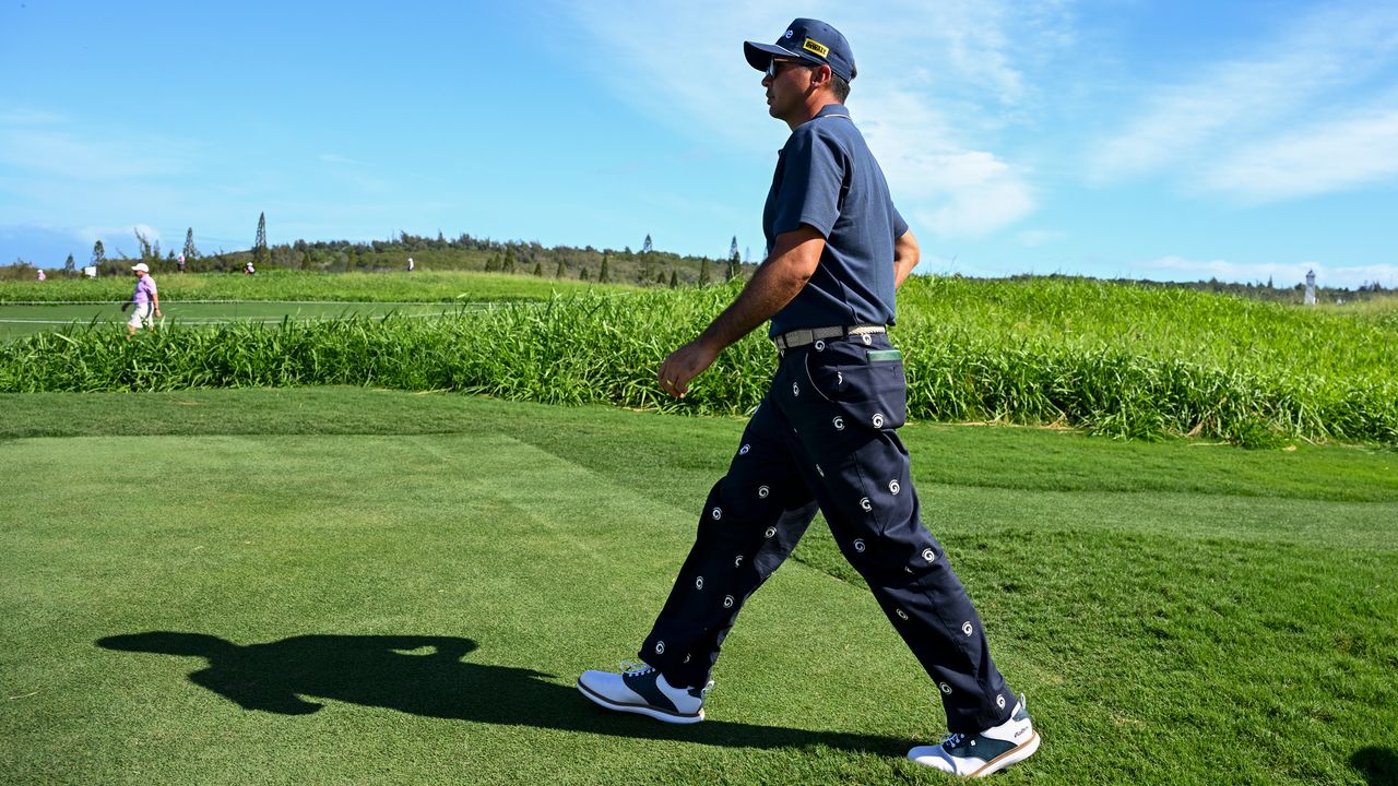 Jason Day sporting a Malbon wardrobe at the 2024 Sentry