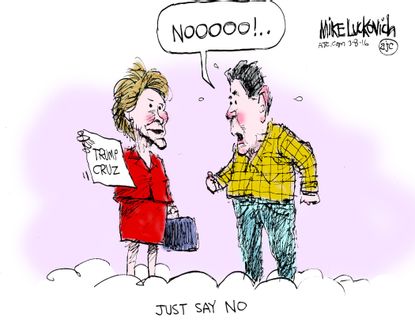 Political Cartoon U.S. Reagan GOP 2016