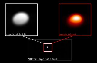 Ceres in Visible and Infrared Light