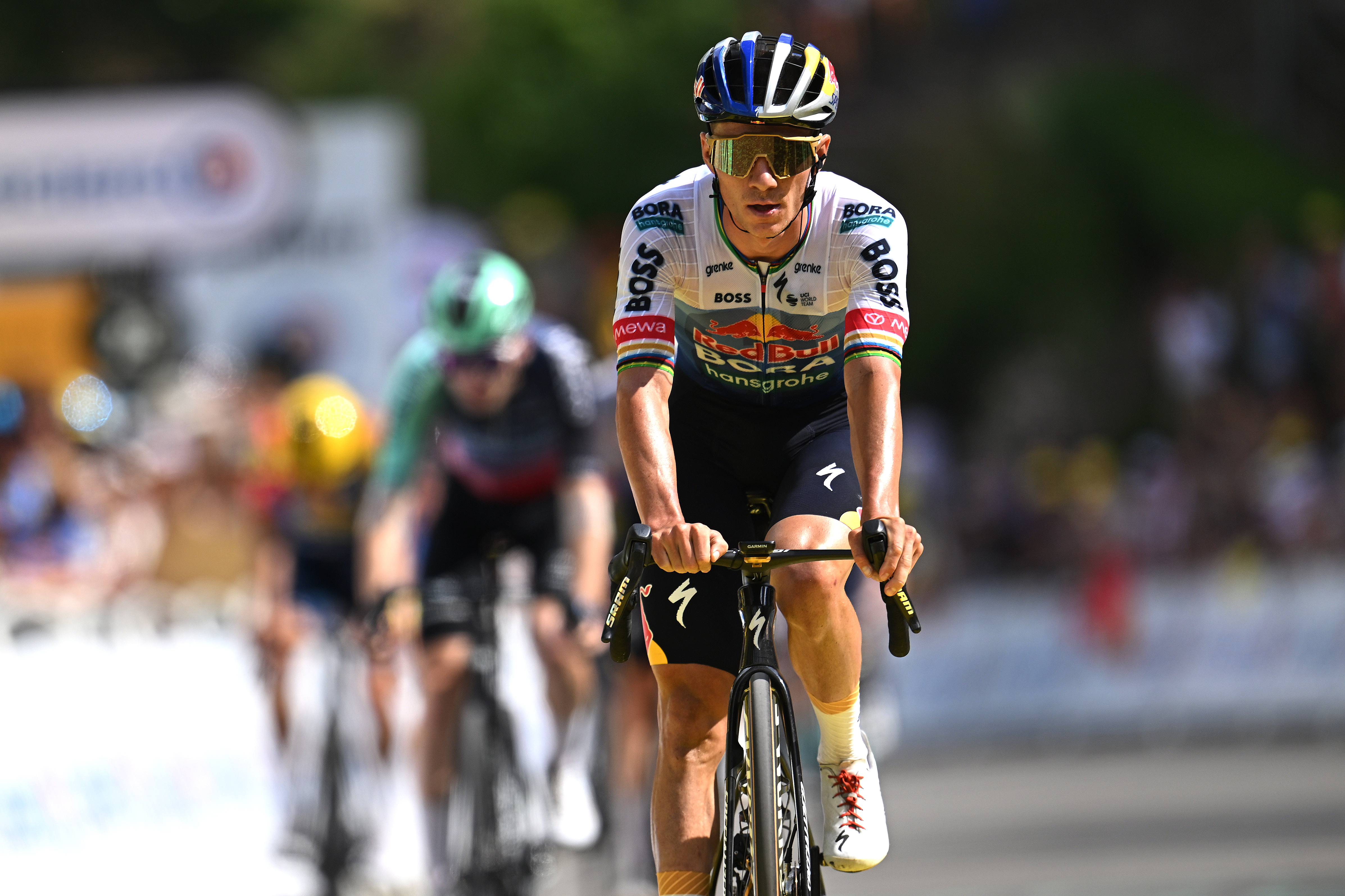 Remco Evenepoel at the Tour de France on stage six 