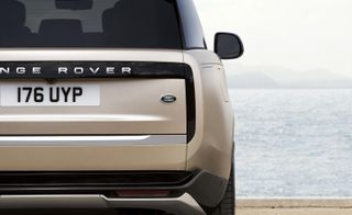 Rear view of new Range Rover 2022