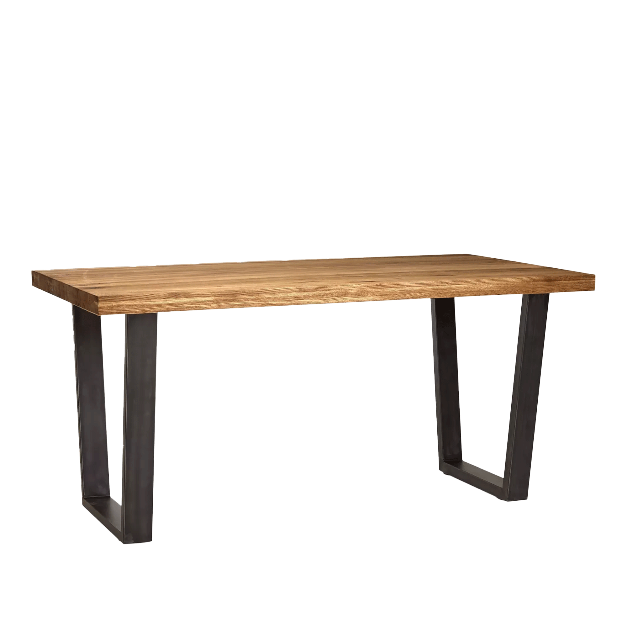 John Lewis Calia 6 Seater Dining Table in Solid Oak against a white background