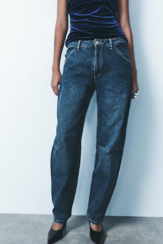 Trf Balloon Mid-Rise Jeans