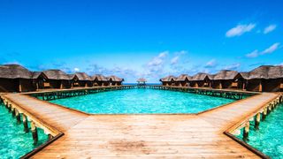 Maldives hotel sea villas