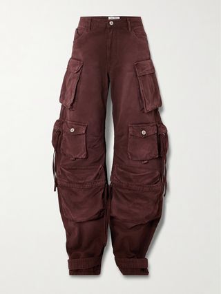 Fern Cotton-Canvas Wide-Leg Cargo Pants