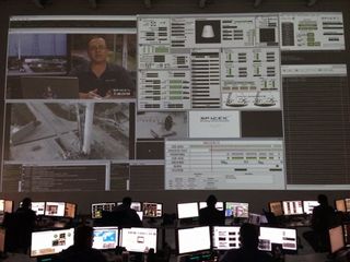 SpaceX Mission Control Prior to Falcon 9 Launch