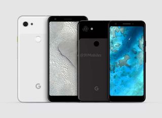 CAD renderings of Google's rumored phones (Credit: @OnLeaks/91Mobiles