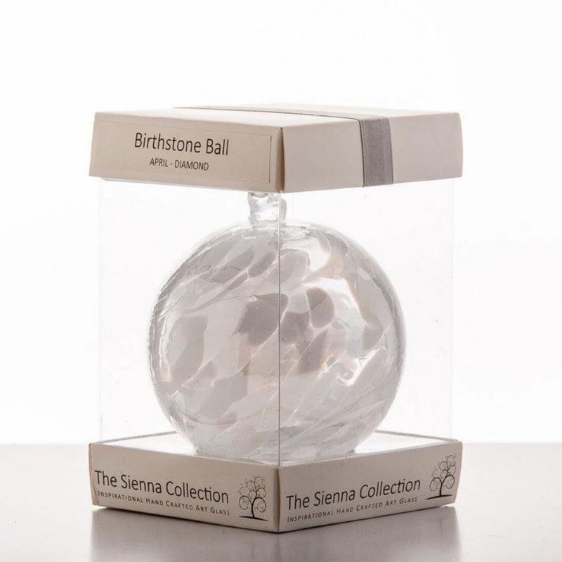 April diamond birthstone ball from Etsy.