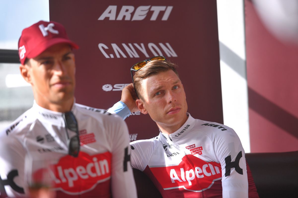 A relaxed Tony Martin in Katusha-Alpecin's Tour kit