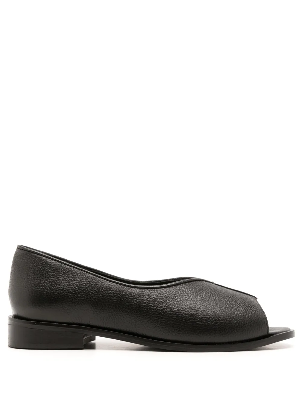 Studio Chofakian Open-Toe Leather Flats | 38