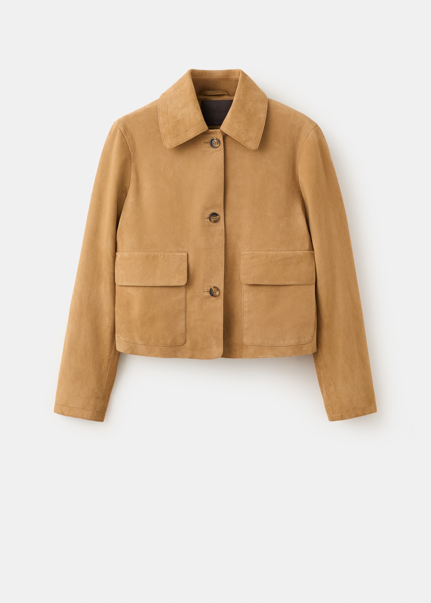 Chest-Pocket Suede Jacket - Women | Mango United Kingdom