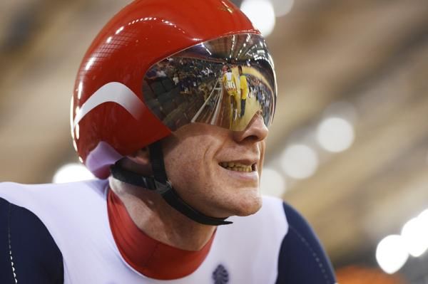 Great Britain's omnium competitor Edward Clancy