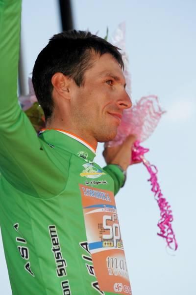 Radoslav Rogina (Loborika) in the sprinter's jersey.
