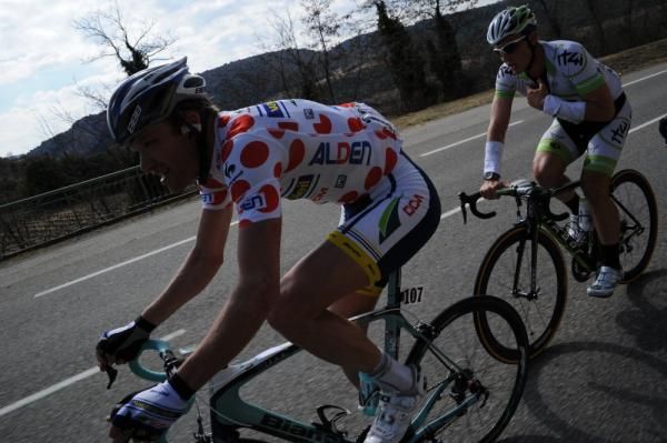 Frederik Veuchelen (Vacansoleil-DCM) in polka dots