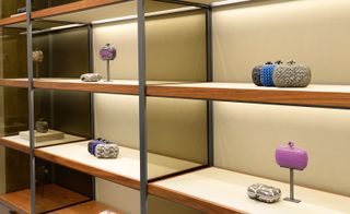 Having already tripped through Vienna and Singapore, before heading to Bahrain in November, the exhibition tracks the history of the iconic Knot clutch, displaying 100 variations in-store