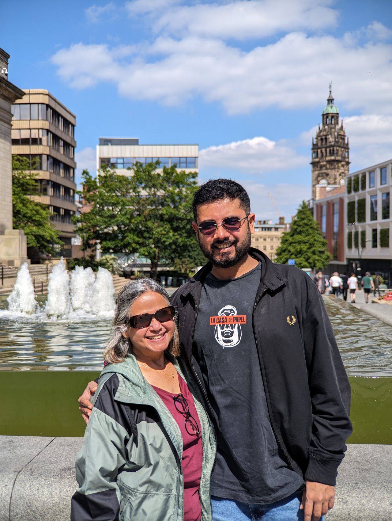 A portrait of two people taken with a Moment Tele 58mm lens attached to a Google Pixel 7 Pro