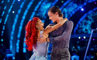 Bobby Brazier and Dianne Buswell dancing together on Strictly