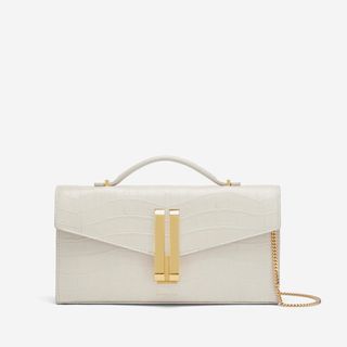 The Vancouver Clutch | Off-White Croc-Effect | Demellier