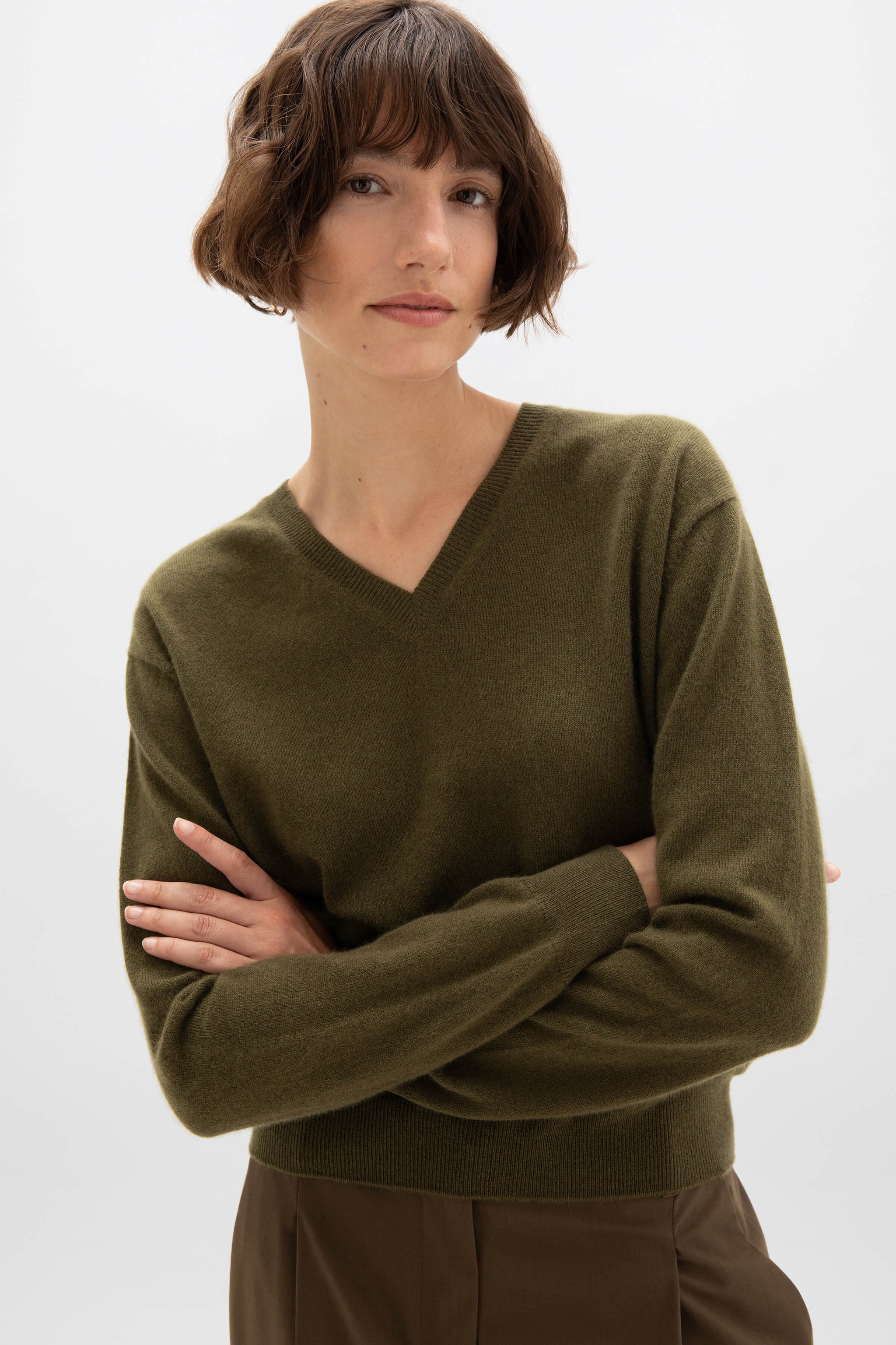 Classic Cashmere V Neck