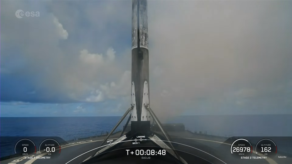 Spacex Rocket Lance Le T Lescope Spatial Euclid Pour Cartographier L Univers Sombre Video