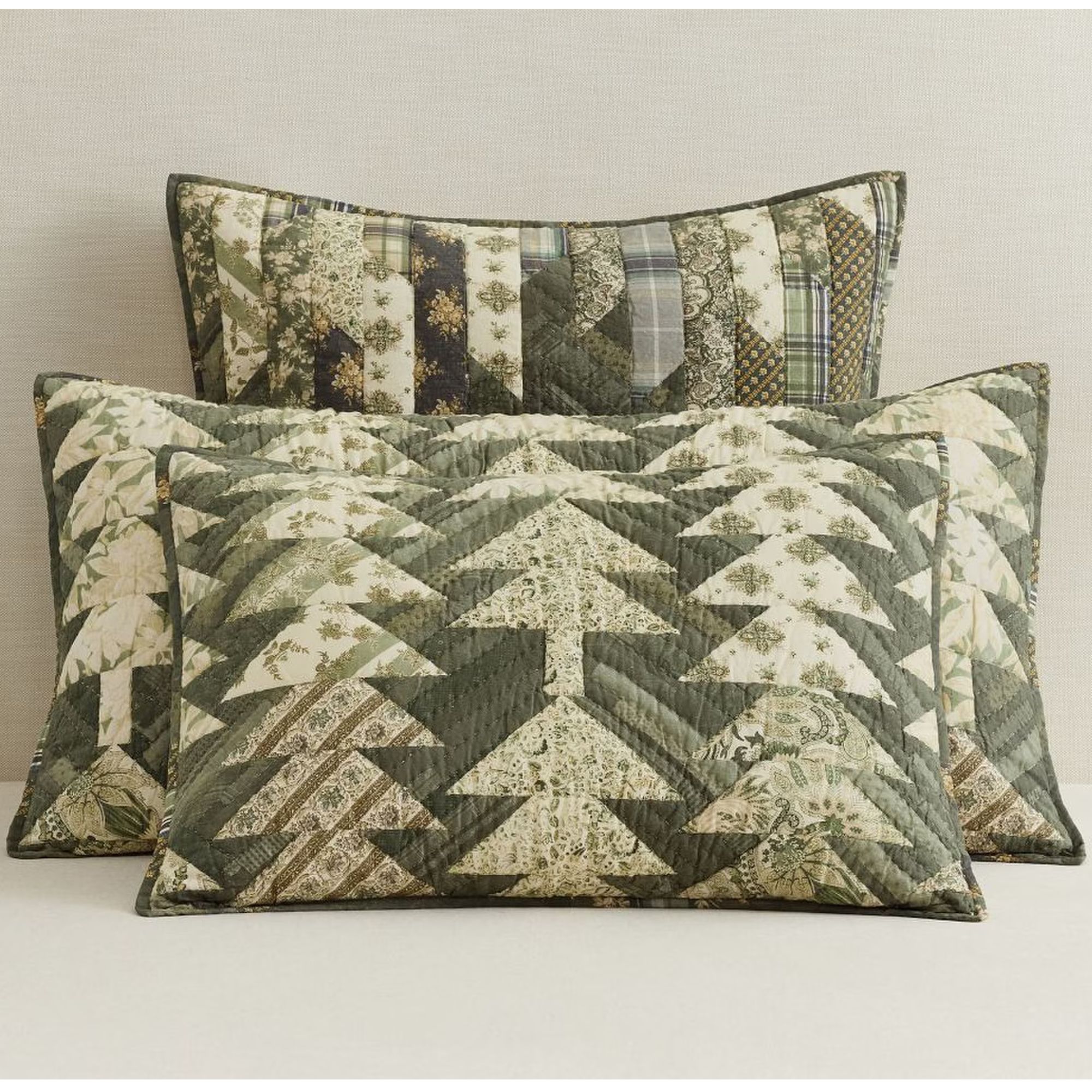 Pottery Barn Winter Spruce Quilted Pillowcase