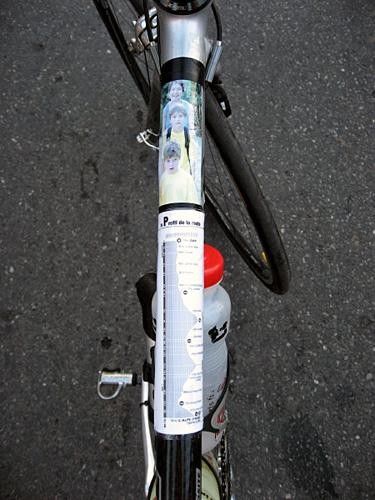 Race day bike detail.