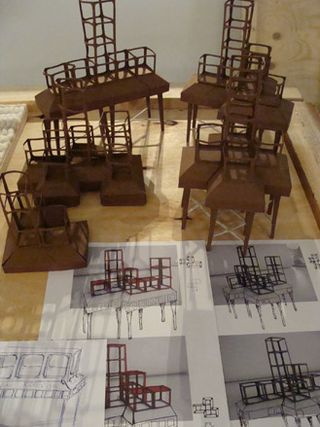Maquettes and sketches of future projects