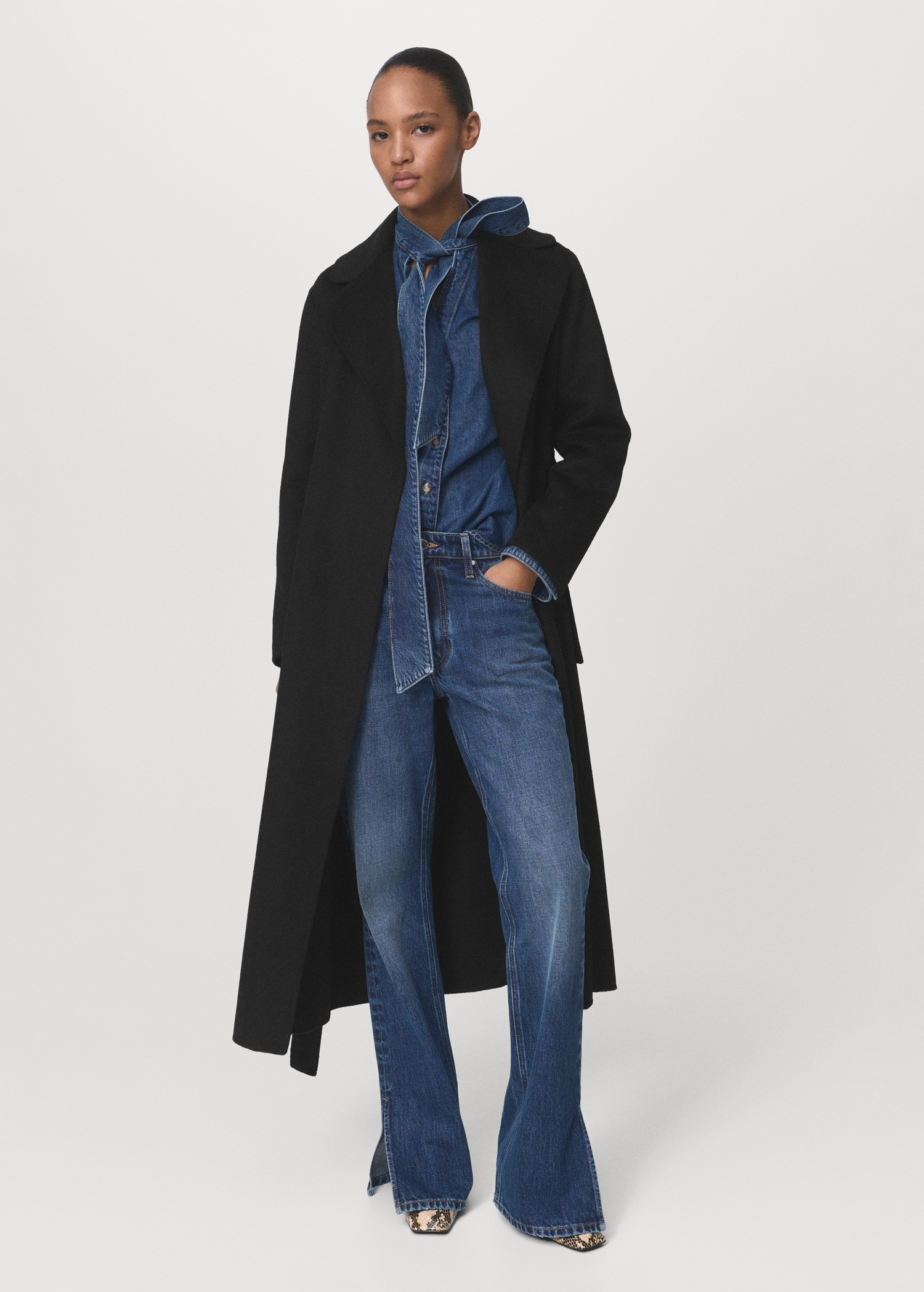 Handmade Wool Coat With Belt - Women | Mango Usa