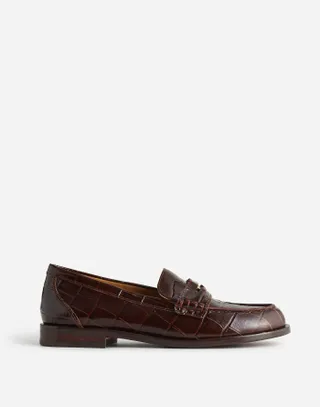 Porto Croc Embossed Penny Loafer