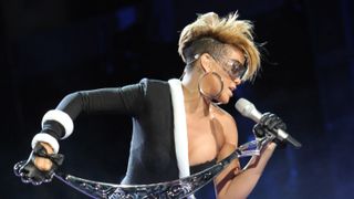 Rihanna performs at Pepsi Super Bowl Fan Jam ahead of headlining the Super Bowl halftime show 2023