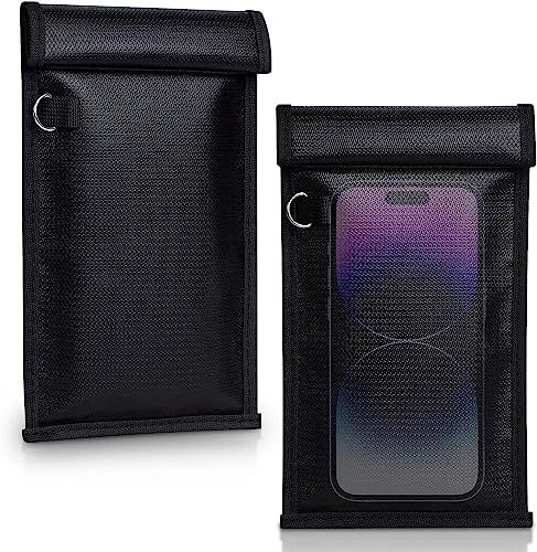 2-Pack Signal Blocking Faraday Bags for Phones