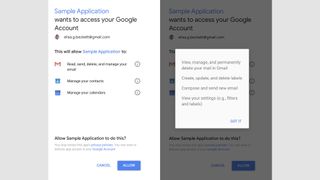 The opt-in notification users receive. Source: Google