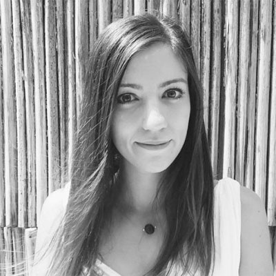 black and white shot of architect and lighting expert Alina Enache