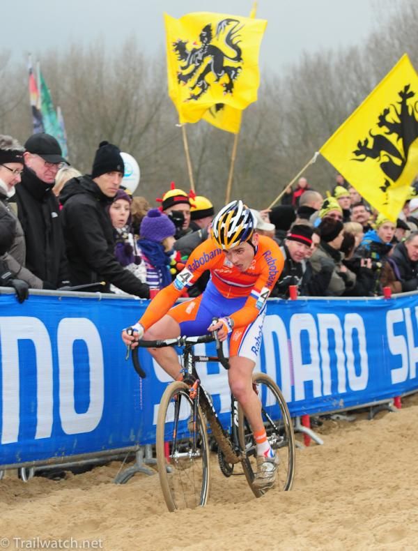 Michiel Van Der Heijden (Netherlands) fighting to stay on his machine