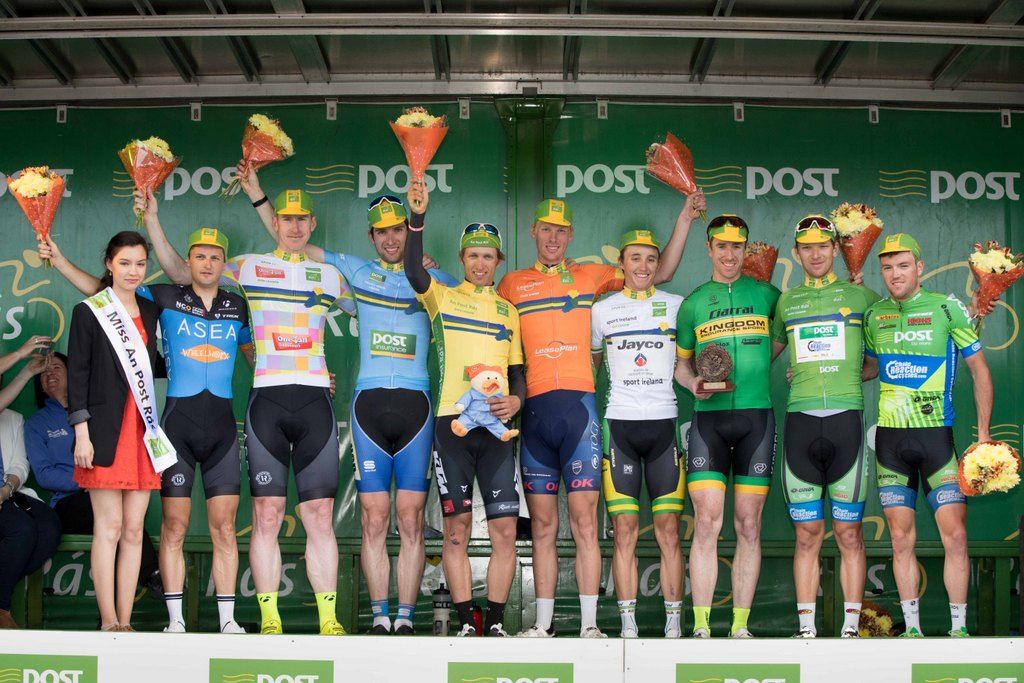 The classification leaders after stage 4