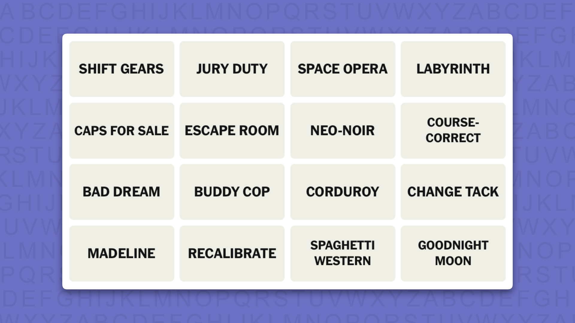 NYT Connections hints for game 1155 on a purple background