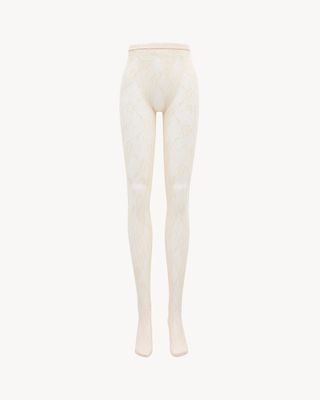 Women's Lace Tights in Naturel