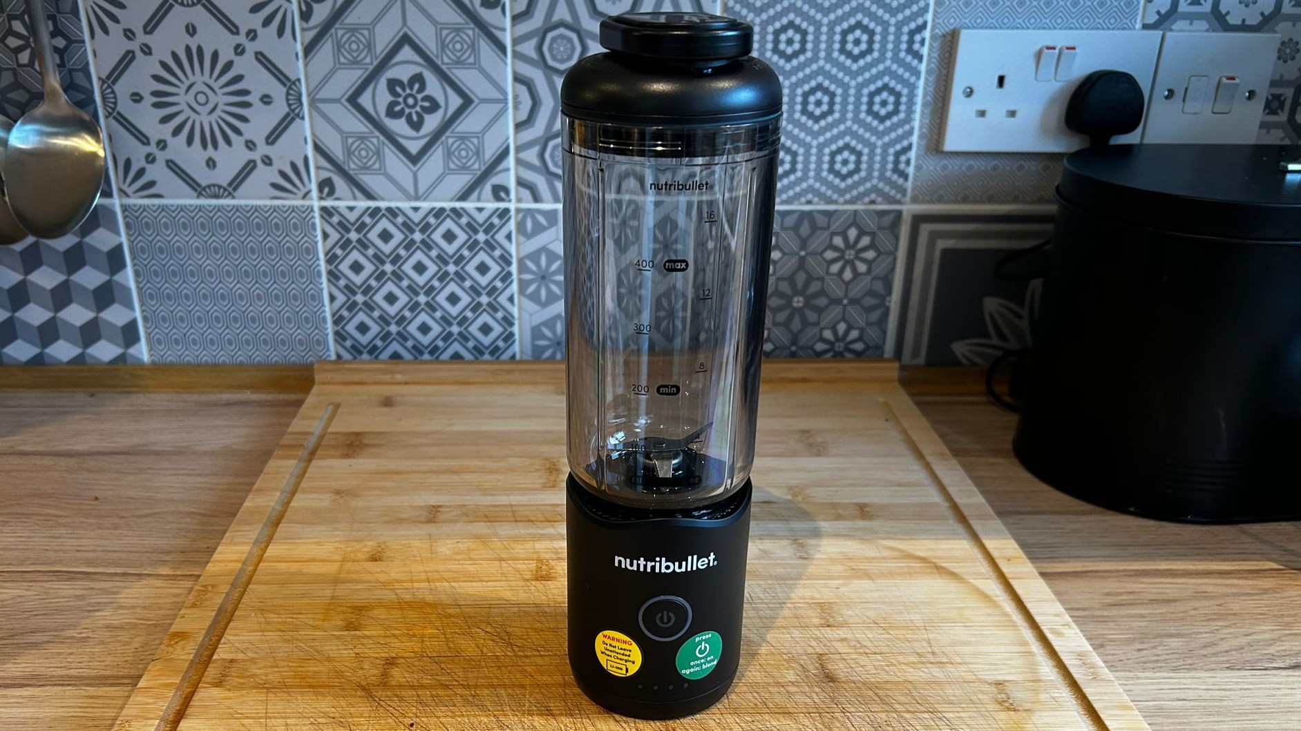 Nutribullet Flex blender on kitchen counter