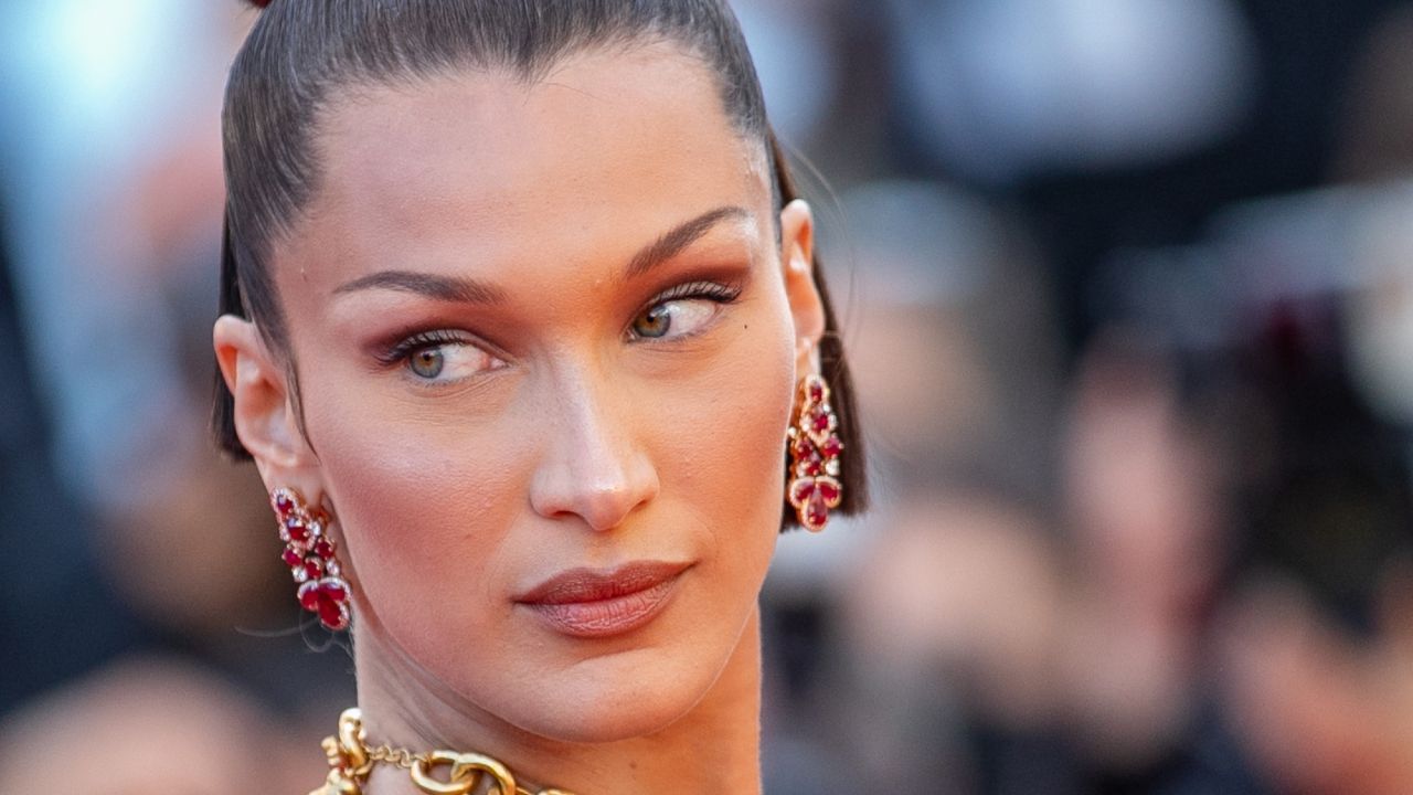 Model Bella Hadid attends the &quot;Tre Piani (Three Floors)&quot; screening during the 74th annual Cannes Film Festival on July 11, 2021 in Cannes, France.