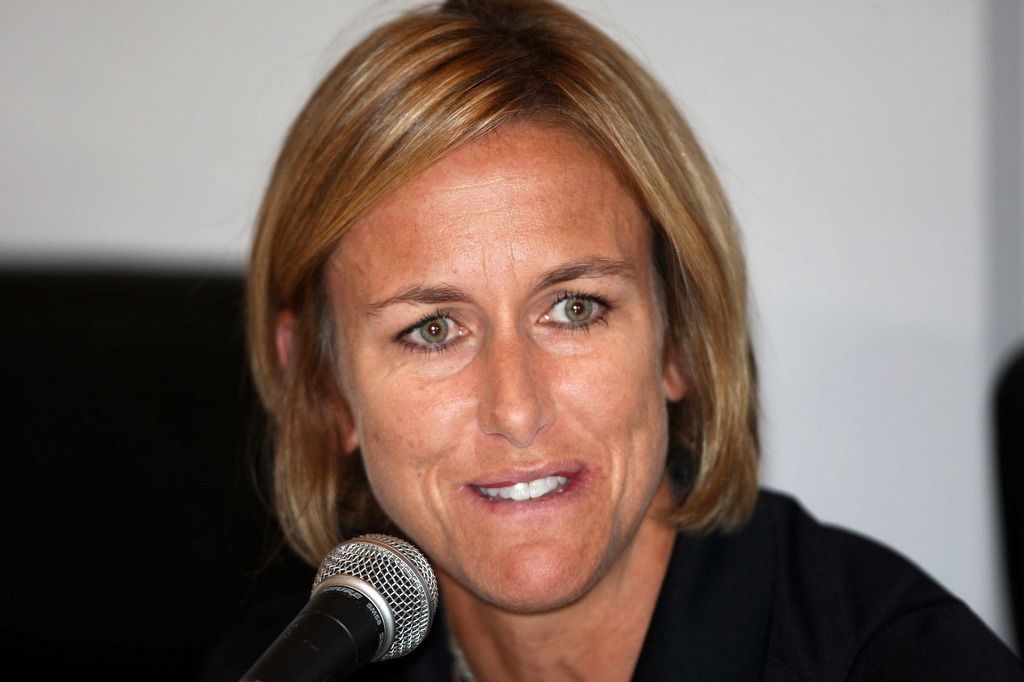Kirsten Armstrong at the press conference
