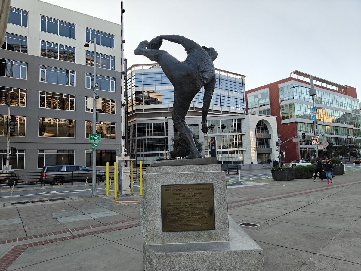 Juan Marichal statue shot with OnePlus 13R