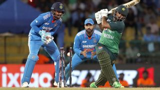 Fakhar Zaman (R) is bowled out ahead of the IND vs PAK live stream