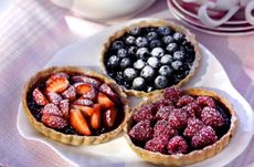 Fresh berry tarts