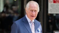 King Charles III during a visit to the University College Hospital Macmillan Cancer Centre on April 30, 2024 