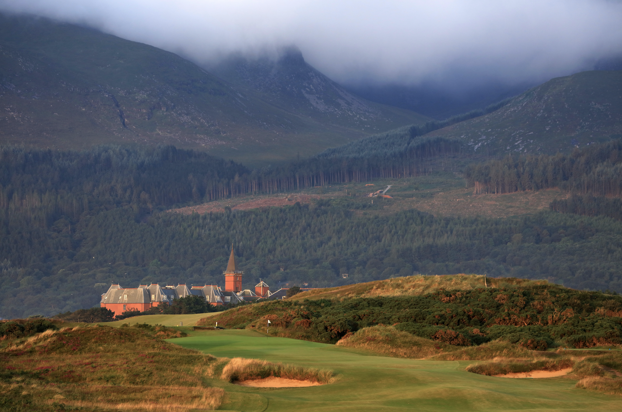 The par-4 8th hole pictured at Royal County Down