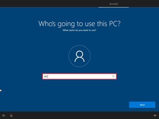 Create a local account during Windows 10 Home setup