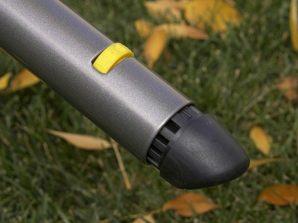 One leg is also adjustable in length to accommodate uneven flooring.