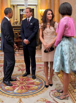 Meeting the Obama's at Buckingham Palace, 2011